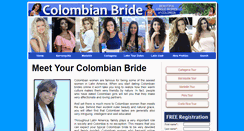 Desktop Screenshot of colombianbride.com